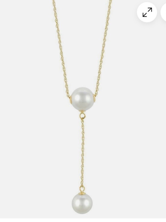 Jewelry - Effy 14k yellow Gold Pearl Drop Y-Necklace - White Pearls